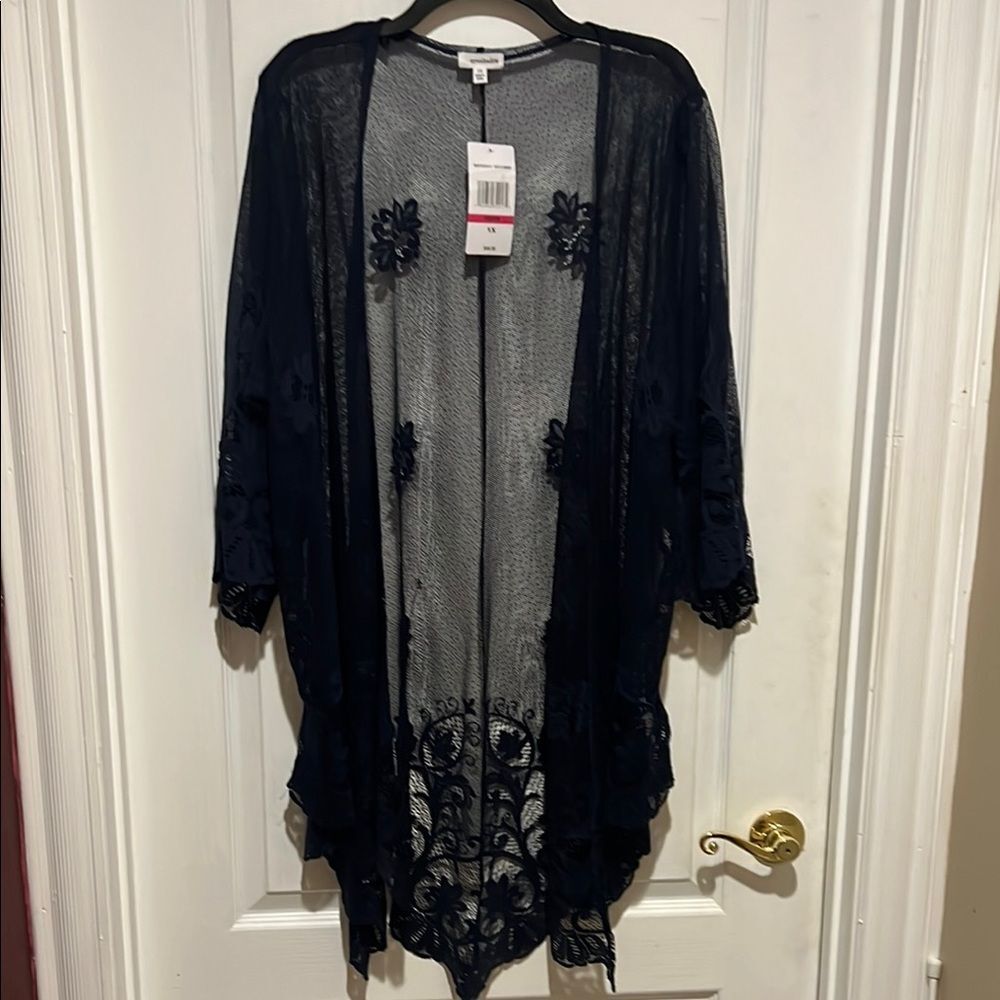 Eyeshadow Blue lace Cardigan